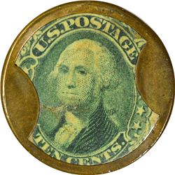 Burnett's Cocoaine Kalliston. 10 Cents. HB-76, EP-105, S-47. Very Fine.