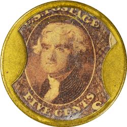 Dougan. 5 Cents. HB-98, EP-73, S-68. Choice About Uncirculated.