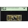 Image 1 : Lot of (3) Third Issue. Justice. 50 Cents Frational Currency. PCGS Currency Graded.