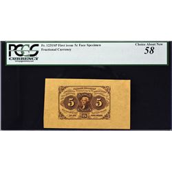 Lot of (4) First Issue. Wide Margin Fractional Currency Specimens. PCGS Currency Graded.