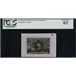 Lot of (6) Second Issue. Wide Margin Fractional Currency Specimens. PCGS Currency Graded.
