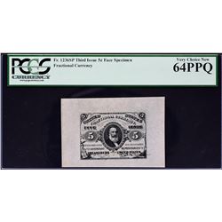 Lot of (3) Third Issue. Wide Margin Fractional Currency Specimens. PCGS Currency Graded.