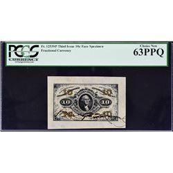 Lot of (2) Third Issue. Wide Margin Fractional Currency Specimens. PCGS Currency Graded.