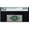 Image 1 : Fr. 1339sp. Third Issue. 50 Cents. Narrow Margin Fractional Currency Specimen. PCGS Currency Extreme