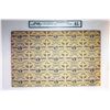 Image 1 : Uncut Sheet of (25) Fr. 1226. Third Issue. 3 Cents Fractional Currency. PMG Choice Extremely Fine 45