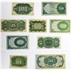 Image 4 : Lot of (25) Fractional Currency Notes. Very Fine to About Uncirculated.