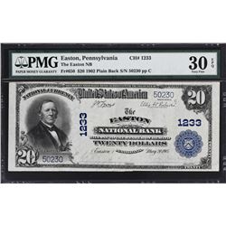 Lot of (2) Easton, Pennsylvania. 1902 Plain Backs. PMG Graded.