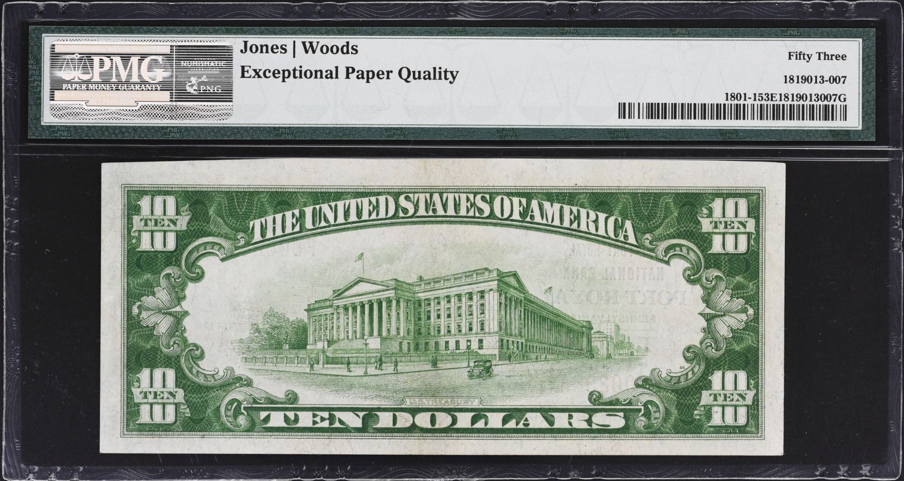 Port Royal, Pennsylvania. 1929 10 Ty. 1. Fr. 18011. Port Royal NB