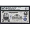 Image 7 : Lot of (3) 1902 $5 Plain Back National Banknotes. PMG Graded.