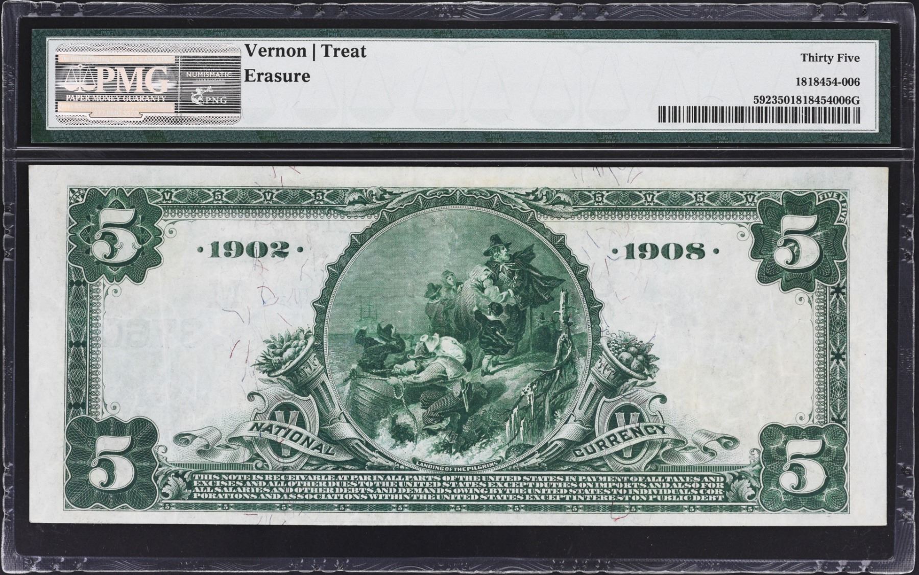 Lot of (4) National Banknotes. PMG Graded.