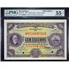 Image 1 : Banco Nacional Ultramarino. 1.1.1921, 100 Escudos. P-72s. PMG About Uncirculated 55 Net. Previously 