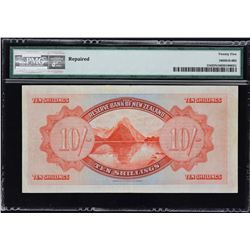 Reserve Bank of New Zealand. 1.8.1934, 10 Shillings. P-154. PMG Very Fine 25 Net. Repaired.