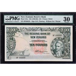 Reserve Bank of New Zealand. ND (1956-60), 10 Pounds. P-161c. PMG Very Fine 30.