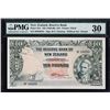Image 1 : Reserve Bank of New Zealand. ND (1956-60), 10 Pounds. P-161c. PMG Very Fine 30.