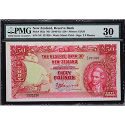 Reserve Bank of New Zealand. ND (1940-55), 50 Pounds. P-162a. PMG Very Fine 30.