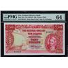 Image 1 : Reserve Bank of New Zealand. ND (1956-67), 50 Pounds. P-162c. PMG Choice Uncirculated 64.