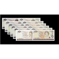 Reserve Bank of New Zealand. ND (1967-92), 1 Dollar. P-163 & 169. Extremely Fine to Gem Uncirculated
