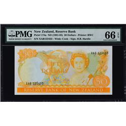 Reserve Bank of New Zealand. ND (1981-85), 50 & 100 Dollars. P-174a & 175a. PMG Graded.