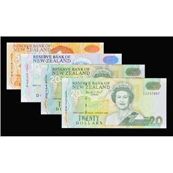 Reserve Bank of New Zealand. ND (1992-97), 5, 10 & 20 Dollars. P-various. Gem Uncirculated.