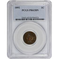 1892 Proof-62 BN PCGS.