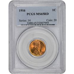 1916 MS-65 RD PCGS.