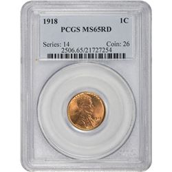 1918 MS-65 RD PCGS
