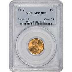1919 MS-65 RD PCGS.