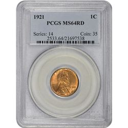 1921 MS-64 RD PCGS.