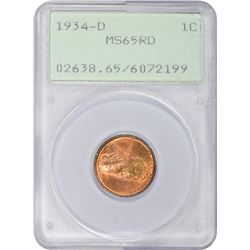 1934-D MS-65 RD PCGS.