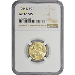 1944-D MS-66 5FS NGC.