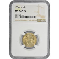 1950-D MS-64 5FS NGC.