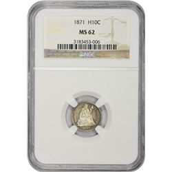1871 MS-62 NGC.