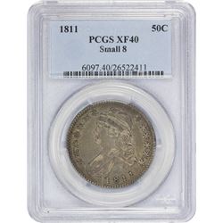 1811 O-105. Small 8. Rarity-3. EF-40 PCGS.
