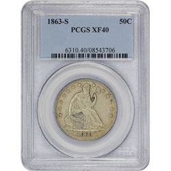1863-S EF-40 PCGS.