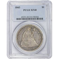 1843 EF-40 PCGS.