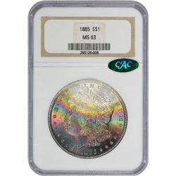 1885 MS-63 NGC. CAC.