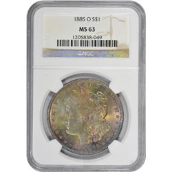 1885-O MS-63 NGC.