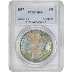 1887 MS-64 PCGS.