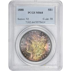1888 MS-64 PCGS.