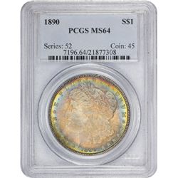 1890 MS-64 PCGS.