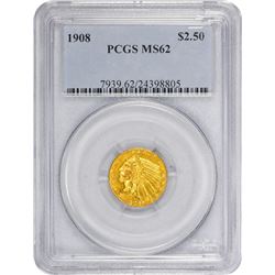 1908 MS-62 PCGS.