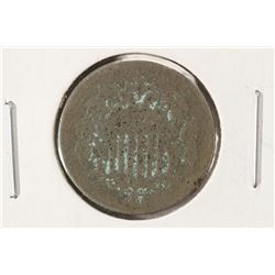 1868 SHIELD NICKEL WITH VIRDIGRIS