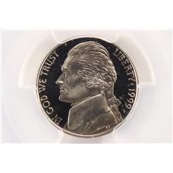 1999-S JEFFERSON NICKEL PCGS PR69 DCAM