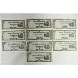10 WWII JAPANESE GOVERNMENT 10 PESOS INVASION