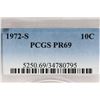 Image 3 : 1972-S ROOSEVELT DIME PCGS PR69