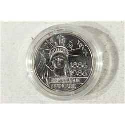 1986 FRANCE SILVER PIEDFORT LIBERTY 100 FRANCS