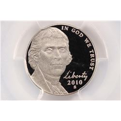 2010-S JEFFERSON NICKEL PCGS PR69 DCAM