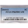 Image 3 : 2010-S JEFFERSON NICKEL PCGS PR69 DCAM