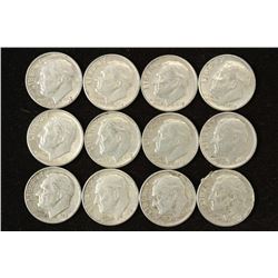12-1963 SILVER ROOSEVELT DIMES