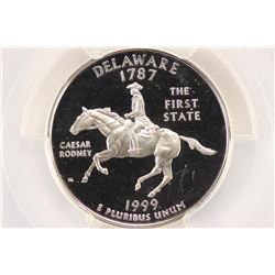 1999-S SILVER DELAWARE QUARTER PCGS PR69 DCAM